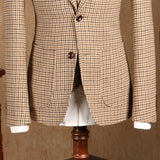 189.02Aidase 3 Piece Formal Classic Plaid Suits for Men Slim Fit Groom Wedding Tuxedo Prom Business Casual Male Suit Jacket Vest with Pants aidase-shop