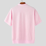 AIDASE  -  Men Shirt Lapel Short Sleeve Korean Style Loose Shirts Men Summer Tops Streetwear Solid Casual Men Clothing S-5XL aidase-shop