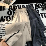 Aidase American Vibe Style Zipper Overalls Men in Spring Autumn High Street Japanese Wide-leg Fashion Trend Loose Straight Casual Pants aidase-shop