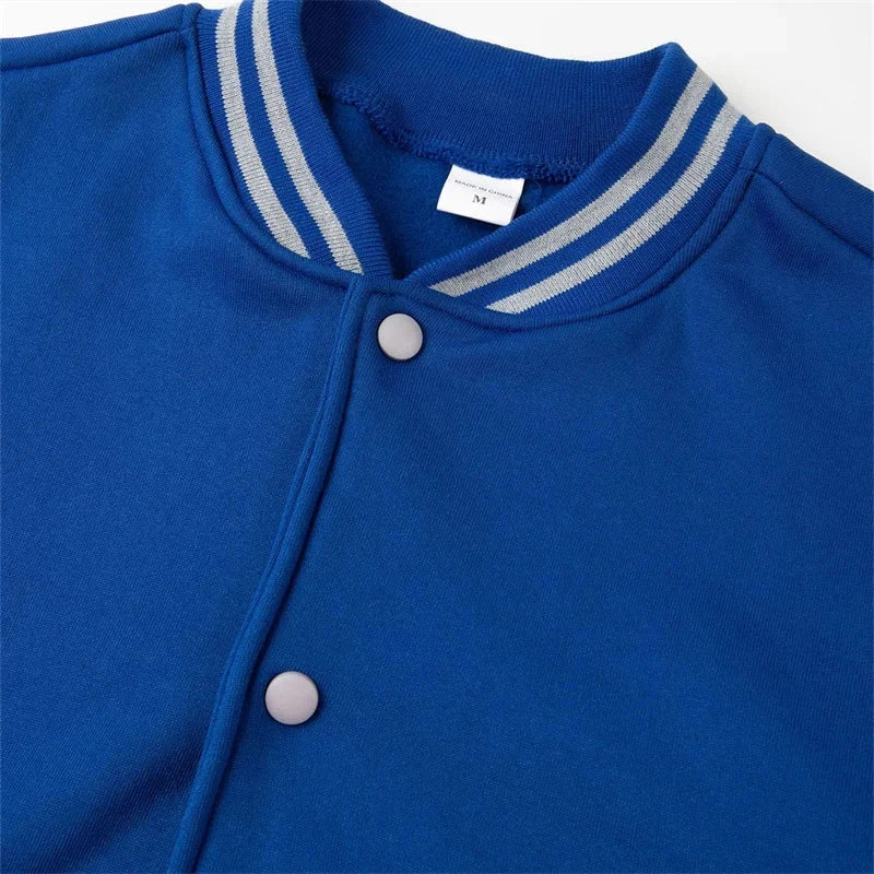 AIDASE  -  Spring Autumn Men's Pilot Bomber Couple Baseball Jacket University Varsity Solid Color Casual Korean Clothes aidase-shop