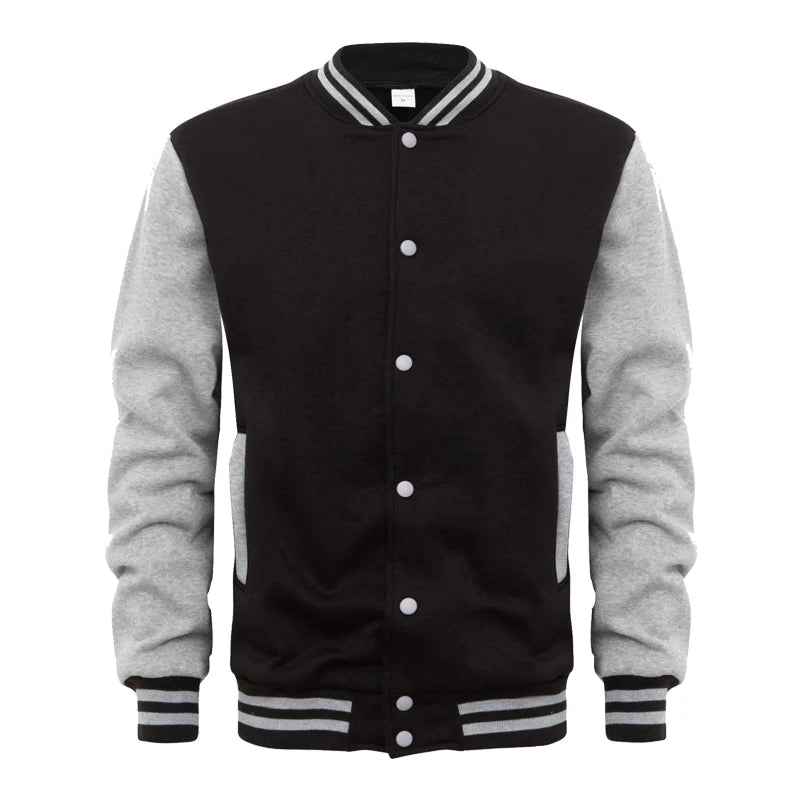 AIDASE  -  Spring Autumn Men's Pilot Bomber Couple Baseball Jacket University Varsity Solid Color Casual Korean Clothes aidase-shop