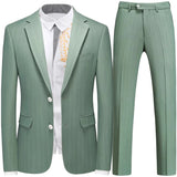 Aidase Fashion New Men Leisure Boutique Business Plaid Striped Suit Vest Pants 3 Pcs Set Casual Dress Blazers Jacket Coat Trosers aidase-shop