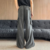 AIDASE  -  Men's Large Pocket Sweatpants Autumn New Versatile American Style Loose Casual Drawstring Trousers Fashion Clothes 21E6988 aidase-shop