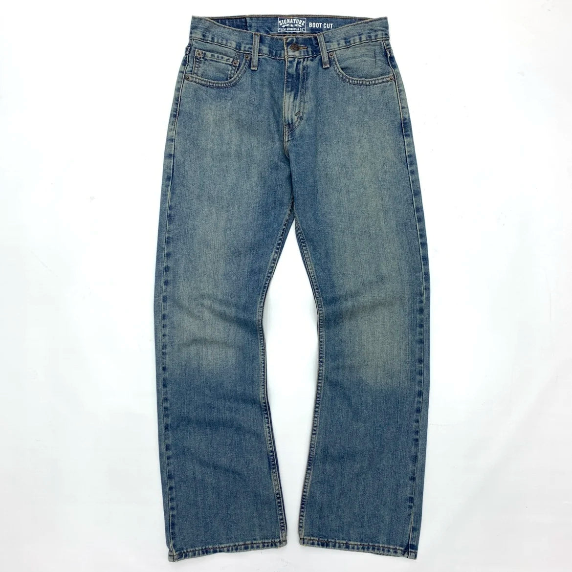 Aidase Boot Cut Denim Men Jeans Distressed Old Heavy Washed Pants for Youth Retro Amekaji American Style Loose Male Full Long Trousers aidase-shop