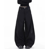 AIDASE  -  Summer New Men's Scimitar Solid Color Trousers American Retro Fashion Trend Street Casual Loose Simple Niche Men's Bottoms aidase-shop