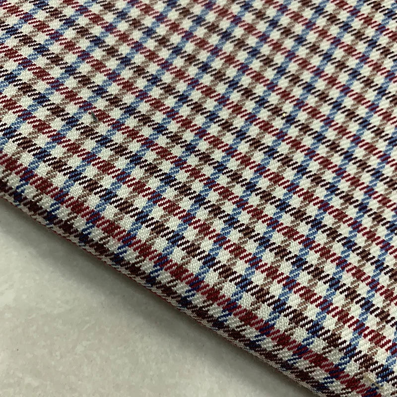 Aidase Burgundy Black Green 3 Color Small Square Thousand Bird Man‘s Suit Set Outfit Notch Lapel Blazer Trousers 3pcs Jacket Pants Vest aidase-shop