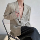 AIDASE  -  Spring And Summer New Men's Chinese Style Solid Color Suit Jacket Retro Elegant Luxury Casual Fashion Trend Simple Loose Men Top aidase-shop