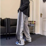 Aidase Male Trousers Baggy Autumn Winter Wide Punk Loose Men's Casual Pants Straight Striped Low Price Stylish High Quality Vintage Y2k aidase-shop