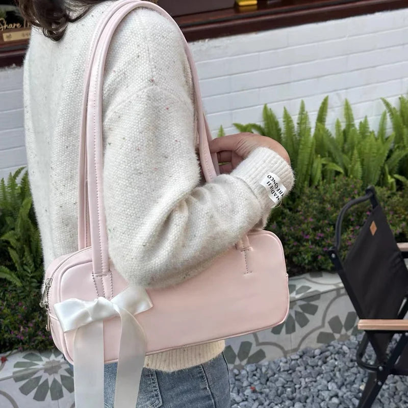 AIDASE  -  Korean Casual Pillow Bags For Women Luxury Designer Handbags And Purses 2024 New In PU Star Scarves Decoration Underarm Shoulder aidase-shop