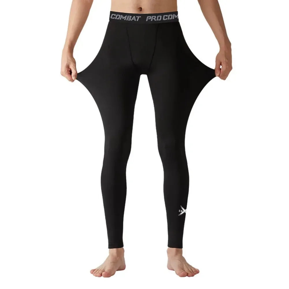 Aidase Men's Compression Leggings Sports Base Layer Running Workout Basketball Athletic Gym Tights Pants aidase-shop