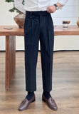 Men's Fashion Fall Stripe Straight Men Clothes Office Trousers Luxury High Waist Casual Pants Korean Versatile Slim Long Pants aidase-shop
