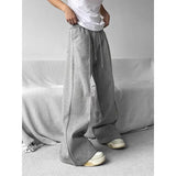 Aidase Wide Leg Sweatpants Men Oversize Gray Sports Pants Sportswear Casual Trousers Male Loose Korean Streetwear Hip Hop aidase-shop
