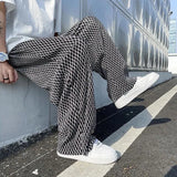 Aidase Men's Casual Pants Hip Hop Hippie Trousers Male Plaid Loose Summer Stylish Korean Style Y2k Cotton Long New In Comfortable aidase-shop