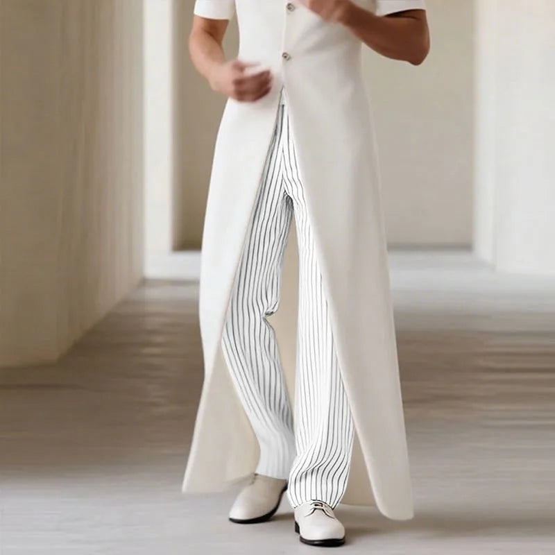 AIDASE  -  Men Striped Pants Elastic Waist Joggers Loose Casual Trousers Men Streetwear 2025 Fashion Male Straight Long Pants S-5XL aidase-shop