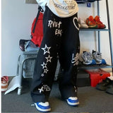 AIDASE  -  Autumn Elegant Fashion Harajuku Slim Fit Ropa Hombre Loose Casual All Match Wide Leg Pants Printed Pockets Straight Leg Pants aidase-shop