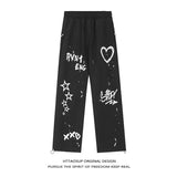 AIDASE  -  Autumn Elegant Fashion Harajuku Slim Fit Ropa Hombre Loose Casual All Match Wide Leg Pants Printed Pockets Straight Leg Pants aidase-shop