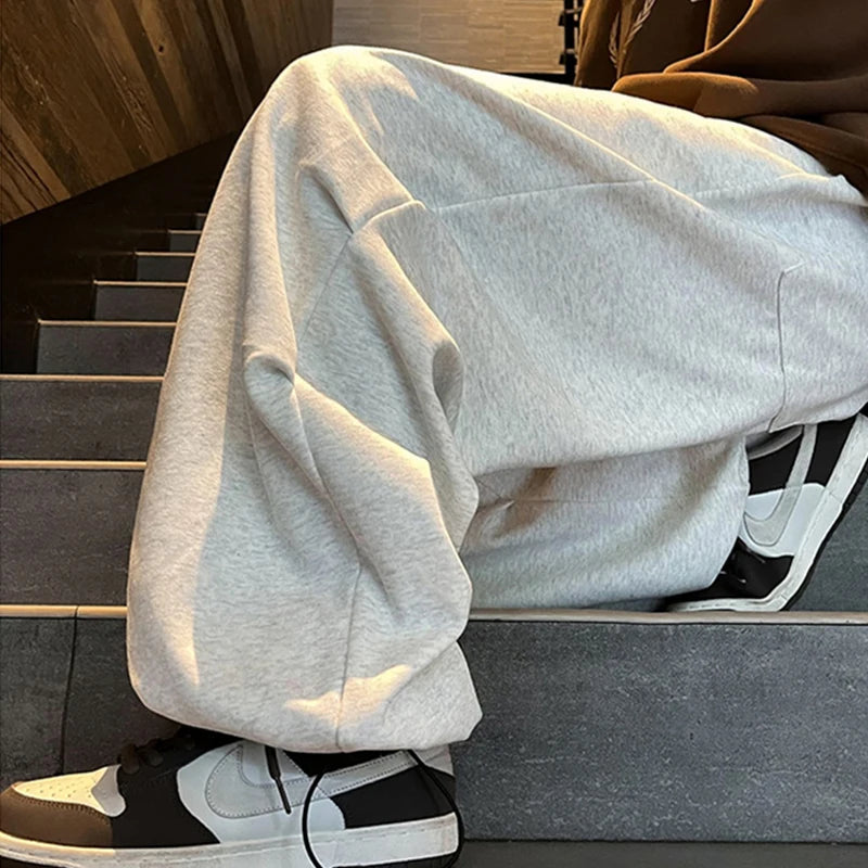 Aidase Gray Sweatpants Parachute for Men Autumn Baggy Sports Pants Trousers Male Joggers Streetwear Sportswear Outdoor Casual