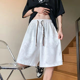 AIDASE  -  Chinese Style Dragon Pattern Ice Silk Jacquard Shorts Men's Summer Loose High-end Sports Trendy Casual Five-point Pants aidase-shop
