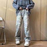 Aidase Men Y2k Tie Dye Baggy Jeans Pants Mens Vintage Japanese Streetwear Denim Trousers Male Kpop Causal Wide Leg Pants aidase-shop