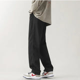 Aidase Men's Pants Retro Ankle Length Casual Cotton Pant Male Elastic Waist Loose Pant Man aidase-shop