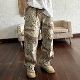 Aidase Sand Desert Camouflage Pants for Men 2024 Spring Summer Loose Straight Trousers for Youth Male Retro American Casual Wear aidase-shop