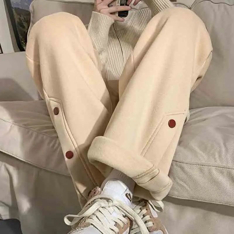 Aidase American Hiphop High Street Trendy Casual Sports Pants Men Solid Letters Patchwork Pocket Loose Autumn Straight Wide Leg Trouser aidase-shop