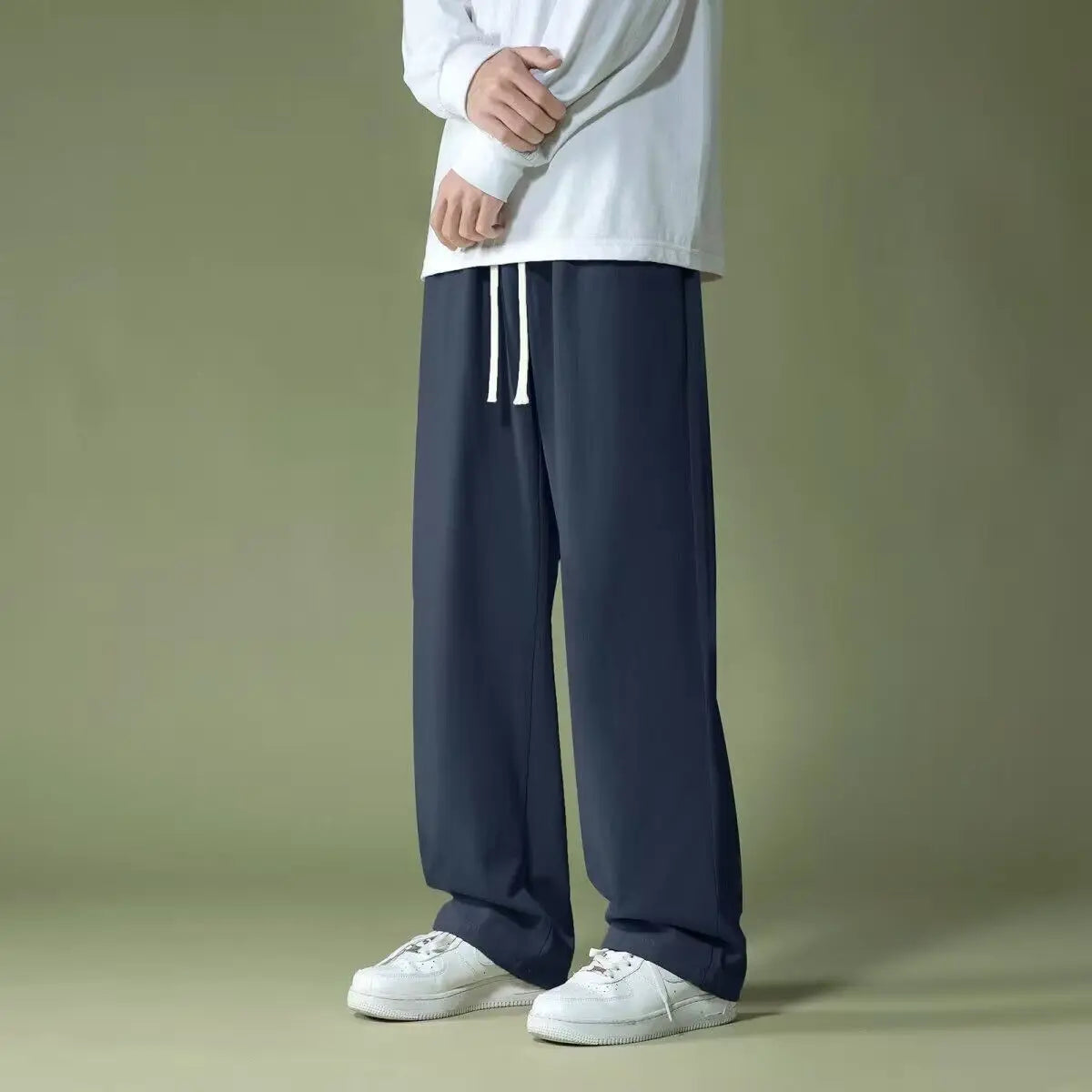 AIDASE  -  Linen Pants Men's Casual Pants Summer Thin Trendy Brand Loose Versatile Sport Straight-leg Cargo Pants aidase-shop