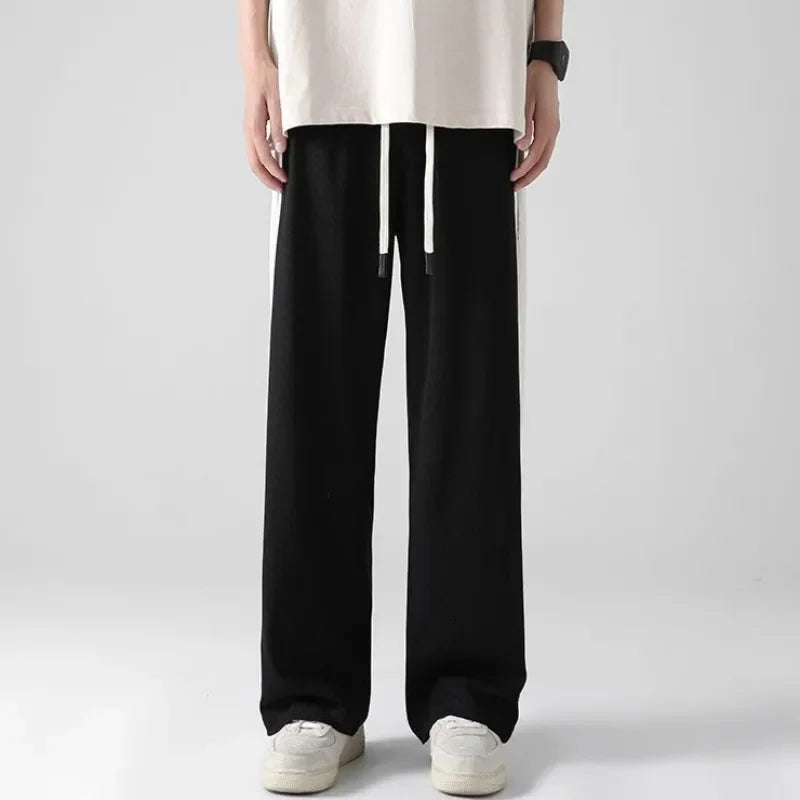 Aidase Man Sports Pants Thin Trousers Striped Straight Summer Xxxl Loose Sport Korean Popular Clothes Y2k Baggy Gym Sweatpants for Men aidase-shop