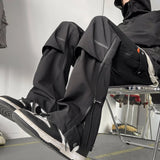 Aidase Pants Men Deisgn Holiday Fashion Zipper Cozy Chic Waterproof Handsome Streetwear High Street Autumn All-match New European Style aidase-shop