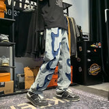 Aidase New Arrival Straight Mens Denim Pants Streetwear Casual Fashion Straight Harajuku Trousers aidase-shop