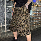 AIDASE  -  Men's Shorts Button Leopard Printing Joggers Summer Casual Men Bottoms Loose Streetwear 2025 Fashion Male Shorts S-5XL aidase-shop