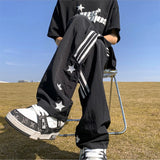 Aidase American Quick-drying Sports Casual Pants Men Korean Style Trendy High Street Overalls Loose Straight Striped Long Pants Chic aidase-shop