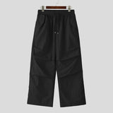 AIDASE  -  Men Cargo Pants Drawstring Solid Color Joggers Casual Trousers Men Streetwear 2025 Quick Dry Fashion Male Pants S-5XL aidase-shop