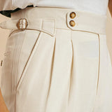 Aidase High Quality Trousers Pant For Man  Black Apricot Office Trouser Men Business Casual Pant British Social Club Outfits