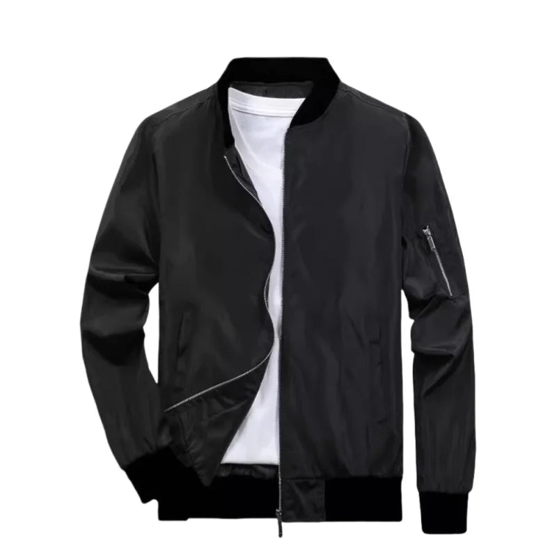 AIDASE  -  Sports Windbreaker Zip Up Coat with Pockets Clothing Spring Autumn Men's Bomber Jacket Casual Lightweight Jacket For Men aidase-shop