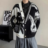 AIDASE  -  Mens Sweaters Hawaiian Vintage Tie Dye Contrasting Knitwear Winter Unisex Trendy Streetwear Lazy Vacation Jacket Men's Clothing aidase-shop