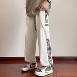 Aidase Streetwear Embroidery Men Pants Four Seasons New Casual Jogging Pants Men Patchwork Fashion Straight Trousers for Men 5XL aidase-shop