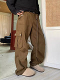Aidase Wide Cargo Pants Men Baggy Oversize Cargo Trousers Male Oversize  Loose Casual Streetwear Hip Hop Pocket Spring