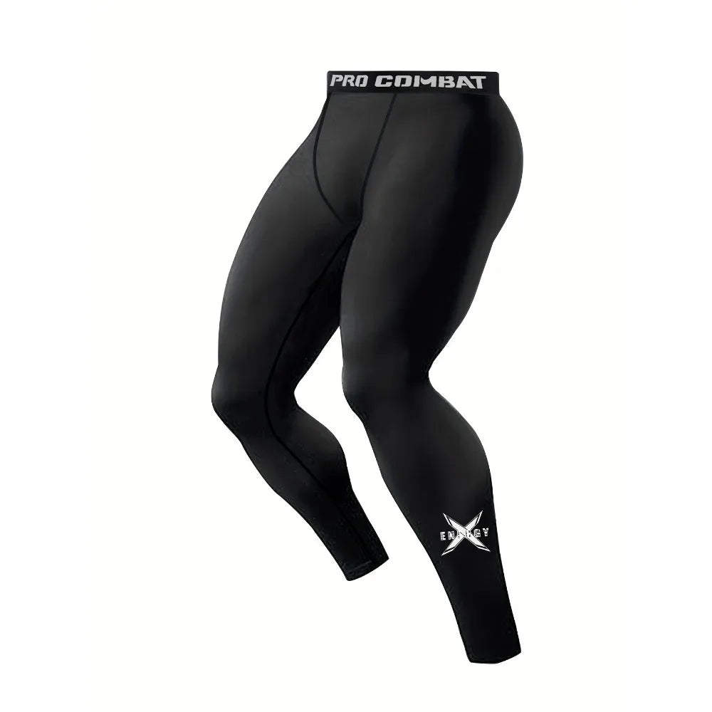 Aidase Men's Compression Leggings Sports Base Layer Running Workout Basketball Athletic Gym Tights Pants aidase-shop