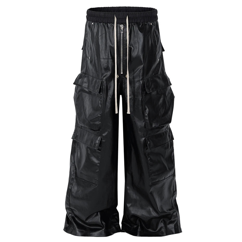 Aidase Baggy Cargo Pants RO Style Luxury Designer Loose Straight Pants Men Black Pants Multi Pockets Fashion Pants Trousers aidase-shop