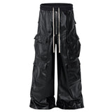 Aidase Baggy Cargo Pants RO Style Luxury Designer Loose Straight Pants Men Black Pants Multi Pockets Fashion Pants Trousers aidase-shop
