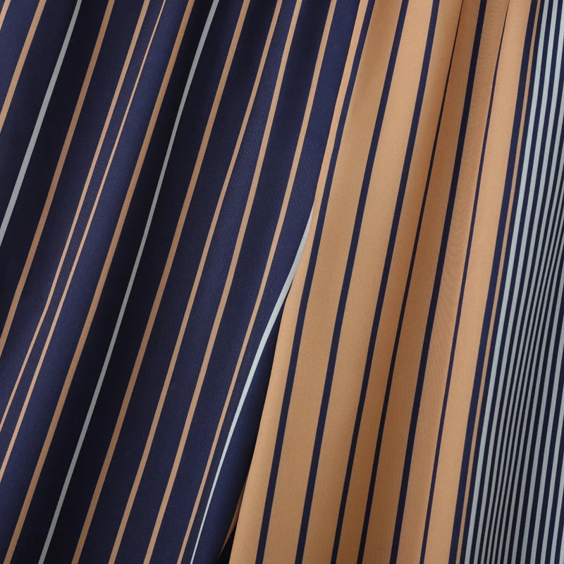 AIDASE  -  Men Pants 2025 Loose Drawstring Striped Patchwork Casual Straight Wide Leg Trousers Men Streetwear Fashion Long Pants aidase-shop