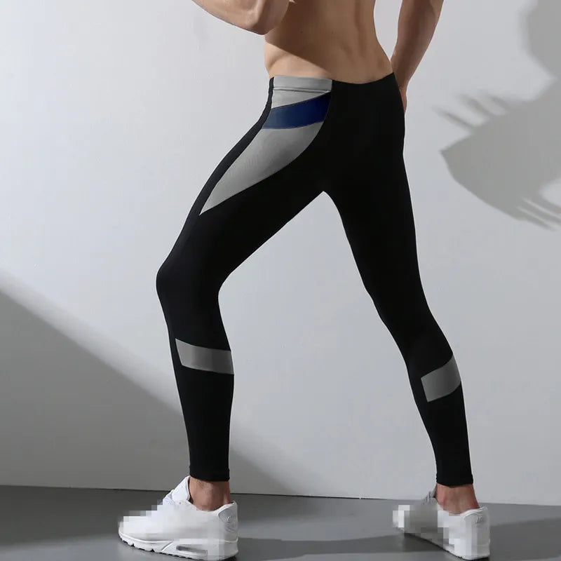 Aidase Winter Warm Long Johns Leggings For Men Tights Gym Fitness Running Compression Pants Elastic Slim Long Underwear Sport Trousers aidase-shop