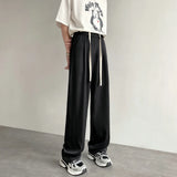 Aidase Khaki Black Suit Pants Men Fashion Social Men Dress Pants Korean Loose Wide Leg Pants Men Straight Casual Trousers M-2XL aidase-shop