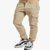 AIDASE  -  Men Casual Multi Pocket Cargo Tapered Pants Stylish Streetwear aidase-shop