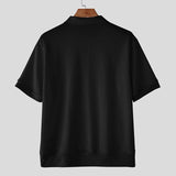 AIDASE  -  Men Shirt Patchwork Lapel Zipper Short Sleeve Summer Male Tops Streetwear Shirts 2025 Fashion Casual Men Clothing S-5XL aidase-shop