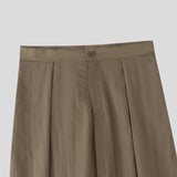 AIDASE  -  2025 Men Wide Leg Pants Joggers Elastic Waist Pleated Trousers Men Streetwear Oversize Korean Style Fashion Long Pants aidase-shop