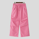 AIDASE  -  Men Cargo Pants Drawstring Solid Color Joggers Casual Trousers Men Streetwear 2025 Quick Dry Fashion Male Pants S-5XL aidase-shop