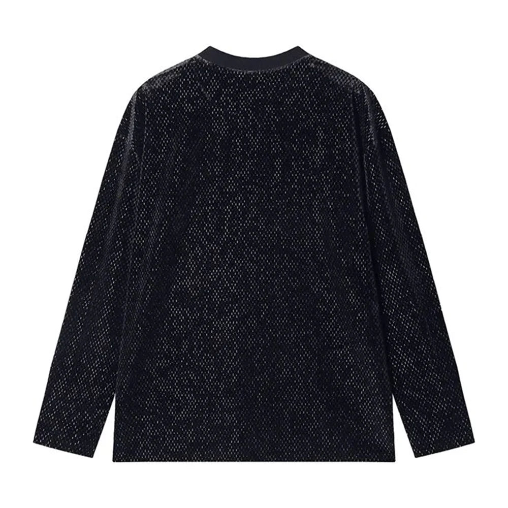 AIDASE  -  Mens Hoodie Slightly Transparent Sexy Sequin Pullover Hoodie Autumn Casual Hawaiian Streetwear Top Men's Clothing Unisex aidase-shop