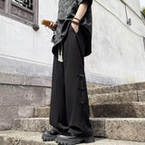 AIDASE  -  Retro-style Fashionable Chinese Casual Men's Summer Loose Straight-leg High-end Drape Wide-leg Pants aidase-shop
